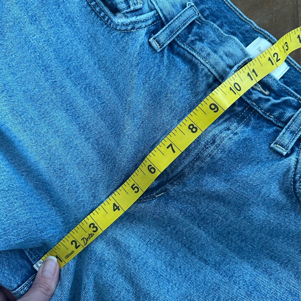 Favorite Daughter The Tommy mid rise boyfriend Blue Embroidered Jeans size 31 - Picture 9 of 12